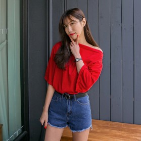 JIFANPAUL Tali Ikat Pinggang Wanita Korean Fashion - YQ01 - Black - 2