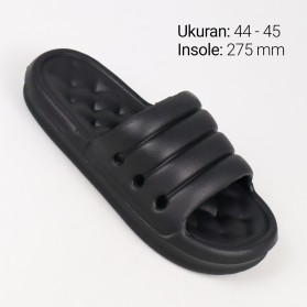 Rhodey Comfee Sandal Rumah Anti-Slip Slipper EVA Soft Unisex Size 44-45 - MBL3036 - Black - 6