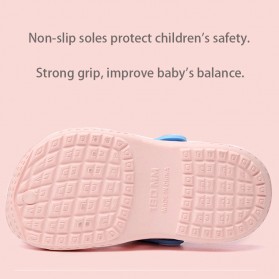 BUGUKI Sepatu Sandal Anak Laki-Laki Perempuan Cute Anti Slip Size 27-28 - TE203 - Pink - 5