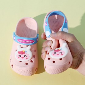BUGUKI Sepatu Sandal Anak Laki-Laki Perempuan Cute Anti Slip Size 27-28 - TE203 - Pink - 9