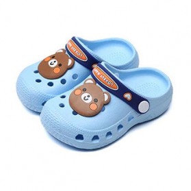 BUGUKI Sepatu Sandal Anak Laki-Laki Perempuan Cute Anti Slip Size 27-28 - TE203 - Blue - 1