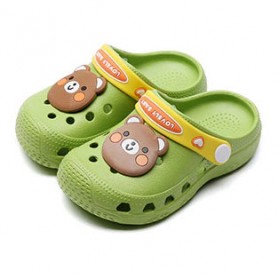 BUGUKI Sepatu Sandal Anak Laki-Laki Perempuan Cute Anti Slip Size 27-28 - TE203 - Green