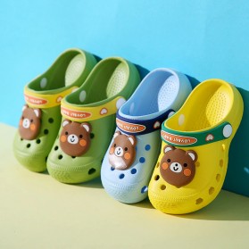 BUGUKI Sepatu Sandal Anak Laki-Laki Perempuan Cute Anti Slip Size 29-30 - TE203 - Green - 8