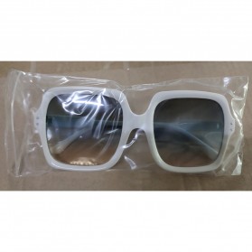 OUIO Kacamata Wanita Classic Vintage Sunglasses - 8956 - White - 5
