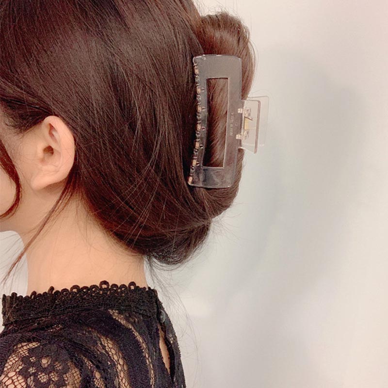 Gambar produk Meina Ikat Jepit Rambut Rectangle Hair Claw Horsetail Clip - Z197