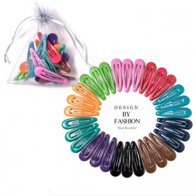 Meina Ikat Jepit Rambut Cute Colorful Hairpins Clip 30 PCS - Z198 - Multi-Color