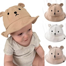 Zhejiang Topi Anak Cute Bear Spring Summer Hat - ZH-03 - Brown