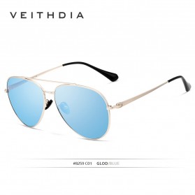 Veithdia Kacamata Classic UV Polarized Sunglasses - 8259 - Blue