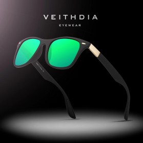 Veithdia Kacamata Classic UV Polarized Sunglasses - 7029 - Black - 2