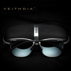 VEITHDIA Kacamata Retro UV Polarized Sunglasses - 6623 - Gray - 3