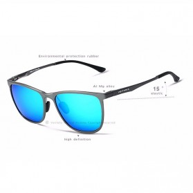 VEITHDIA Kacamata Retro UV Polarized Sunglasses - 6623 - Gray - 4