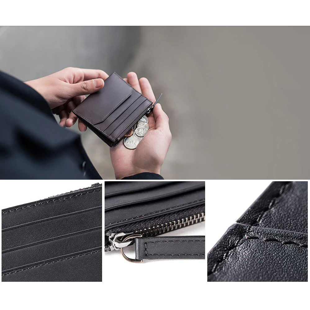 Xiaomi Dompet Kartu 90 Points Simple Card and Coin Wallet - Black - 6 .