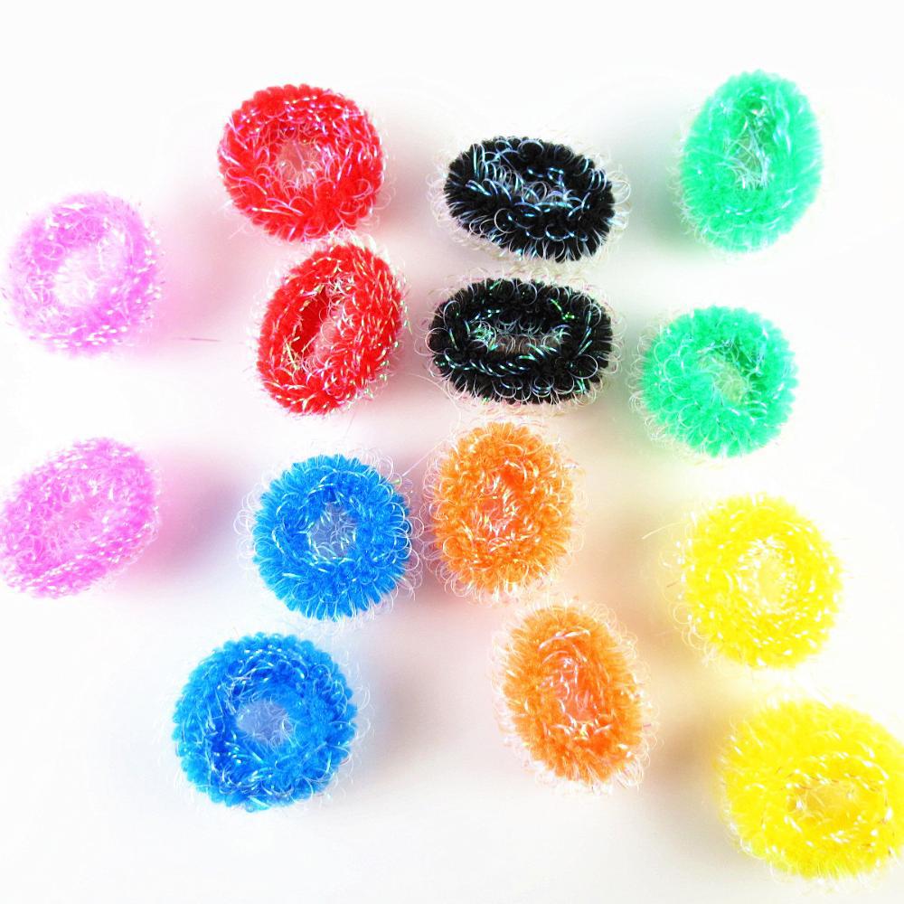 Karet Ikat Rambut Model Bulu 5PCS - Multi-Color - JakartaNotebook.com