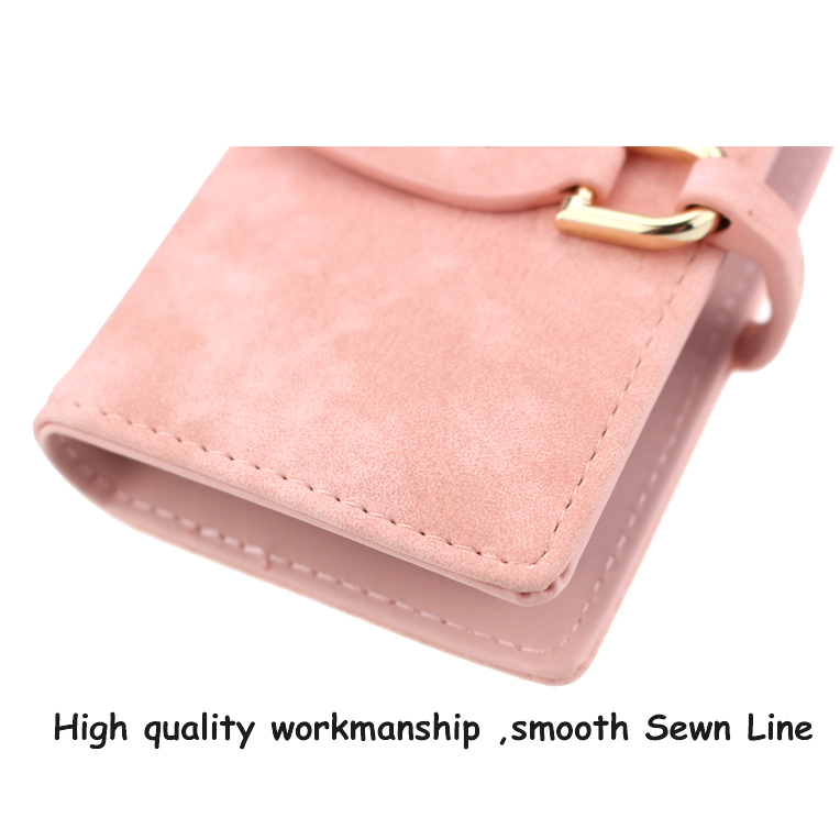 Dompet Kartu Wanita Bahan Nubuck - Sky Blue - 7 .