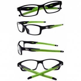 Oulaiou Frame Kacamata Sporty Style - 9837 - Black/Green