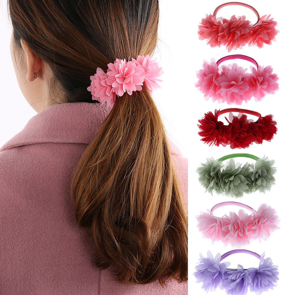 Karet Ikat Rambut Model Flower 1PCS Green JakartaNotebookcom Karet Ikat Rambut Model Flower 1PCS Green JakartaNotebookcom