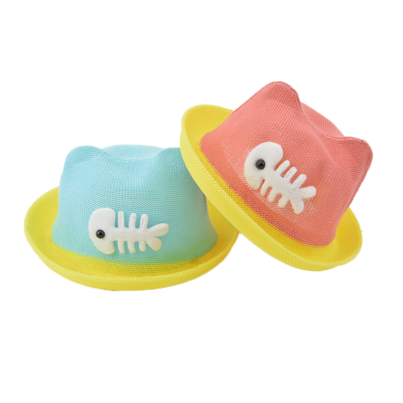 Topi Pantai Bayi Motif Ikan Lucu Pink Jakartanotebook Com