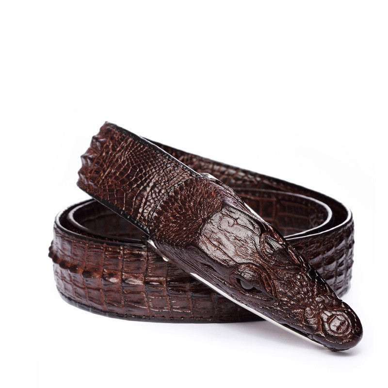 Ikat Pinggang 3D Model Crocodile Black JakartaNotebook com Ikat Pinggang 3D Model Crocodile Black JakartaNotebook com