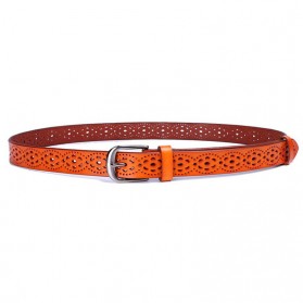 Ikat Pinggang Wanita Motif Flora - Orange - 2