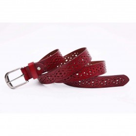 Ikat Pinggang Wanita Motif Flora - Orange - 6