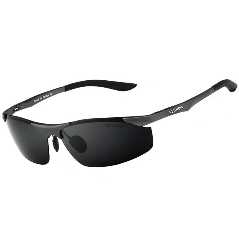 Veithdia Kacamata Pria UV Polarized 6529 Black 