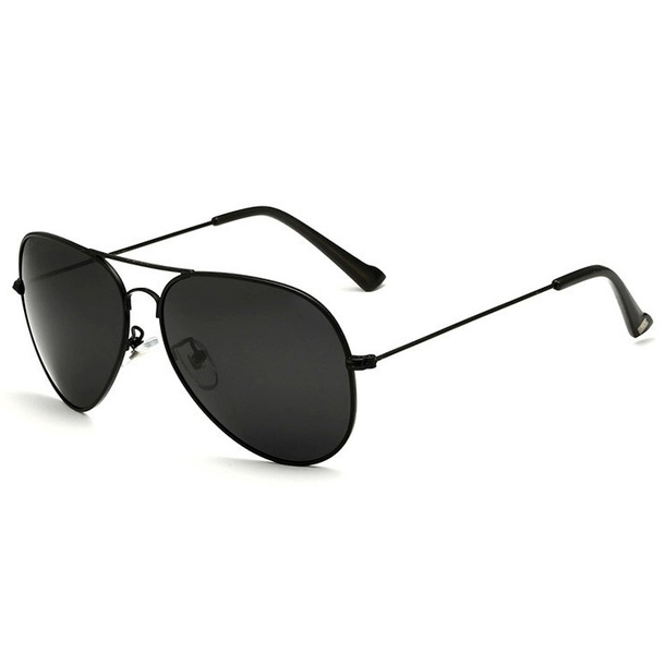 Veithdia Kacamata  Pria  Aviator  UV Polarized Black 