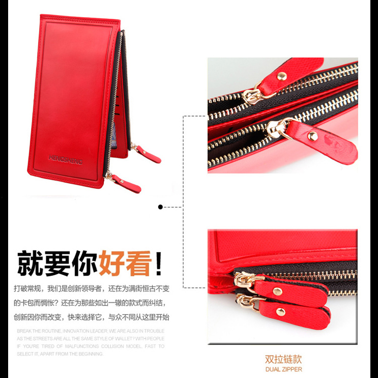 Hengseng Dompet Wanita Model Slim Panjang Black Hengseng Dompet Wanita Model Slim Panjang Black