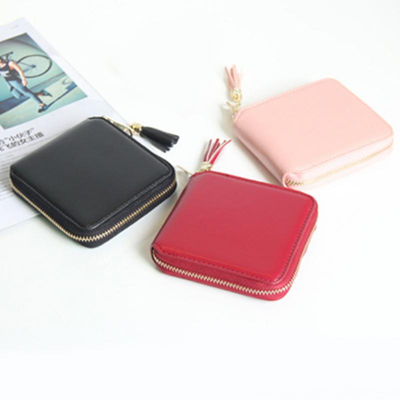 Dompet Korea Wanita Bahan Kulit - Black - JakartaNotebook.com