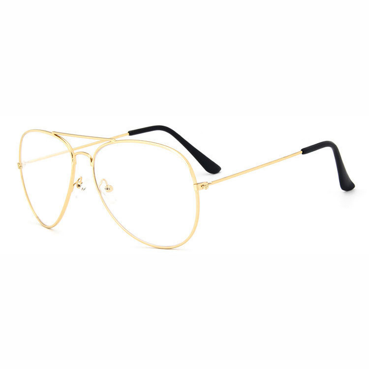 Frame Kacamata Pilot Aviator Full Frame Golden 