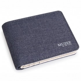 Muzee Dompet Kanvas Retro Pria - ME-6688 - Blue - 1