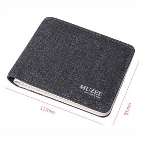 Muzee Dompet Kanvas Retro Pria - ME-6688 - Blue - 6