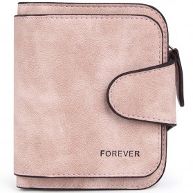 Dompet Wanita Kecil Lipat Matte Vintage Wallet - Pink - 1