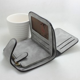 Dompet Wanita Kecil Lipat Matte Vintage Wallet - Pink - 8
