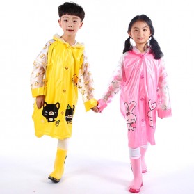 Jas Hujan Anak Motif Kartun Size M - Pink - 5