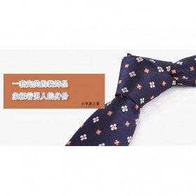Set 3 in 1 Dasi Kupu-Kupu + Dasi Formal + Sapu Tangan Handkerchief - Dark Blue - 2