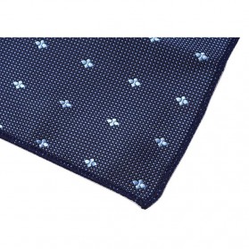 Set 3 in 1 Dasi Kupu-Kupu + Dasi Formal + Sapu Tangan Handkerchief - Dark Blue - 3