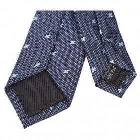 Set 3 in 1 Dasi Kupu-Kupu + Dasi Formal + Sapu Tangan Handkerchief - Dark Blue - 5