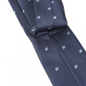 Set 3 in 1 Dasi Kupu-Kupu + Dasi Formal + Sapu Tangan Handkerchief - Dark Blue - 6