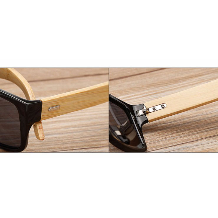 Bamboo Kacamata  D Frame Gagang Kayu  Fashion Sunglasses 