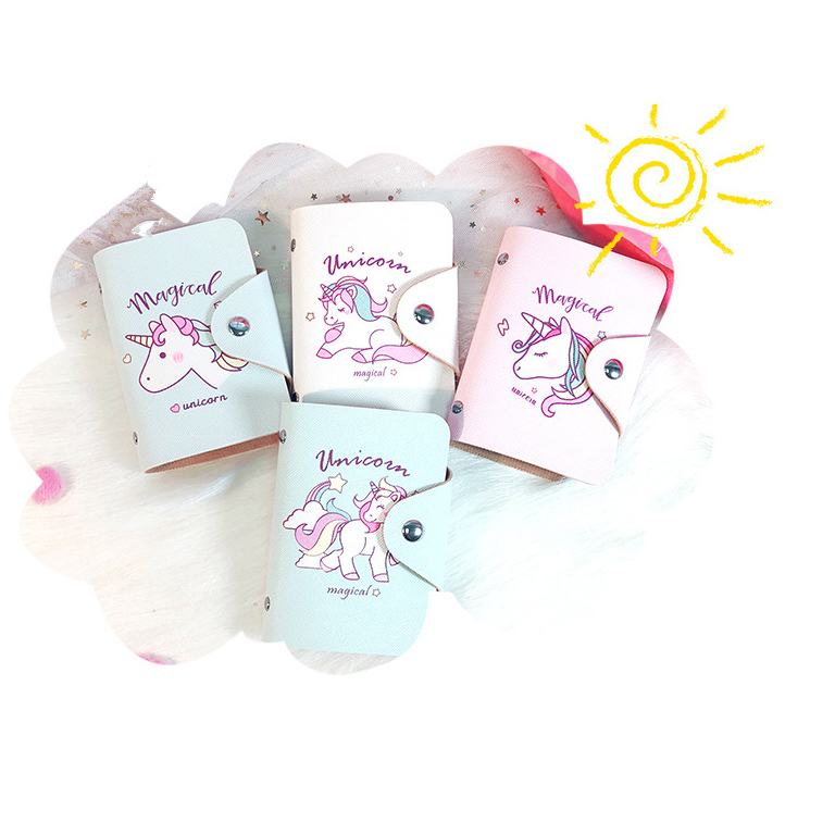 Dompet Kartu Gambar Unicorn Multi Color Jakartanotebook Com