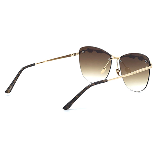  Kacamata Wanita Olive Branch Sunglasses Anti UV Gray 