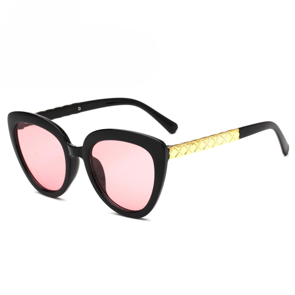 Kacamata Cat Eye Wanita Retro Korea - Pink - JakartaNotebook.com