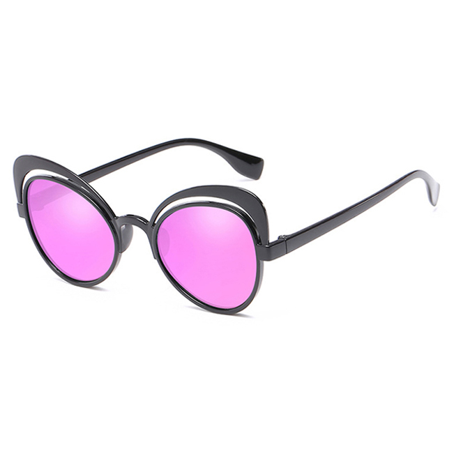 Kacamata Cat Eye Wanita Retro Color - Black/Pink - JakartaNotebook.com