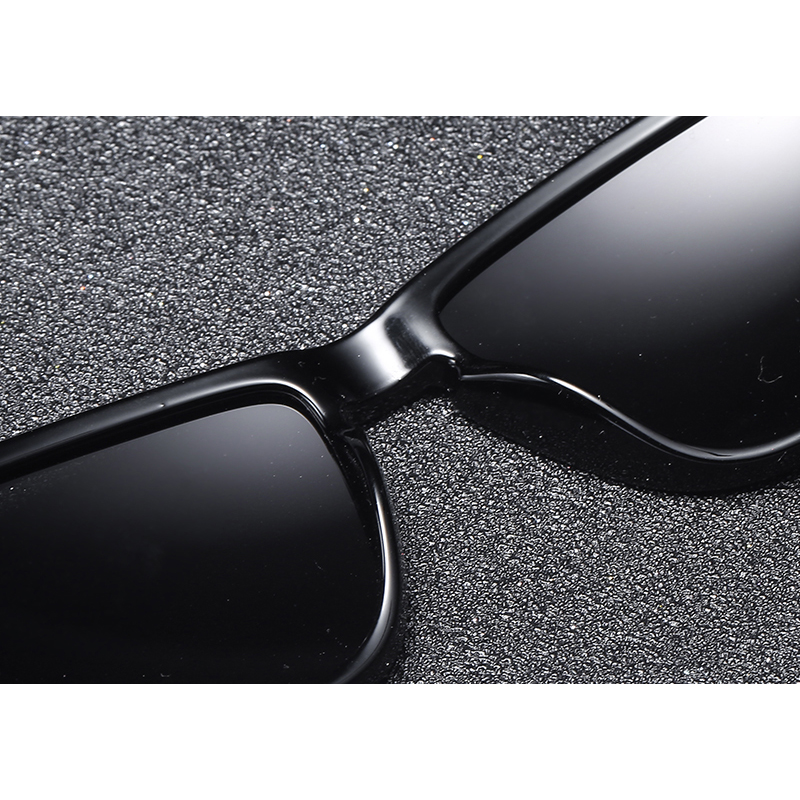  DUBERY  Kacamata  Pria Polarized Sunglasses 518 Black 