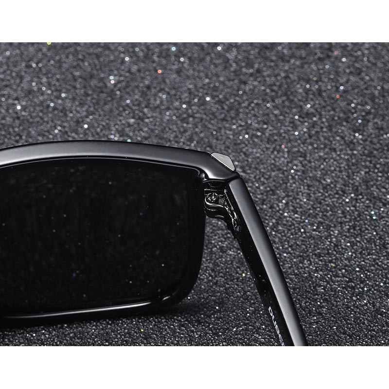  DUBERY  Kacamata  Pria Polarized Sunglasses 518 Black 
