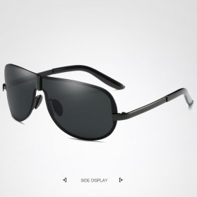 HDCRAFTER Kacamata Polarized Sunglasses Retro - E008 - Black - 2
