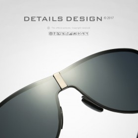 HDCRAFTER Kacamata Polarized Sunglasses Retro - E008 - Black - 4