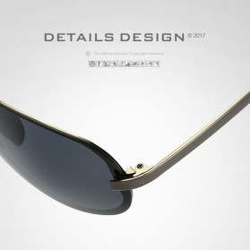 HDCRAFTER Kacamata Polarized Sunglasses Retro - E008 - Black - 6