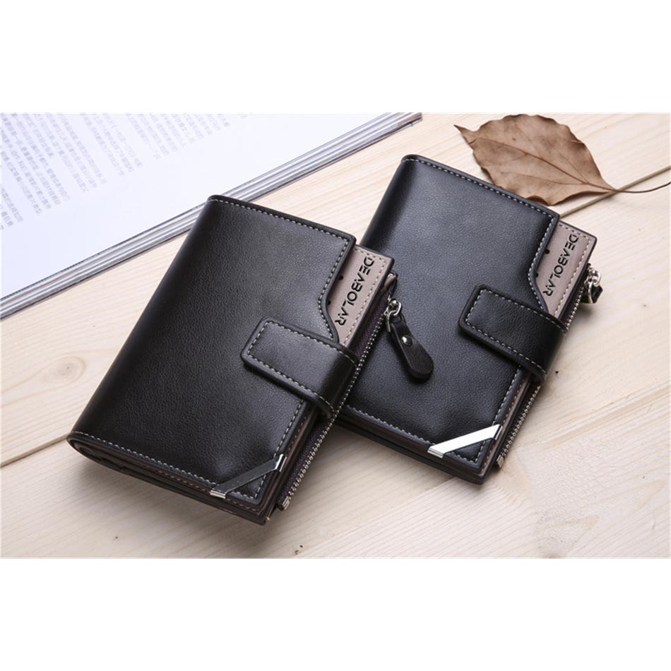 DEABOLAR Dompet Pria Bahan Kulit 099 2 Black DEABOLAR Dompet Pria Bahan Kulit 099 2 Black