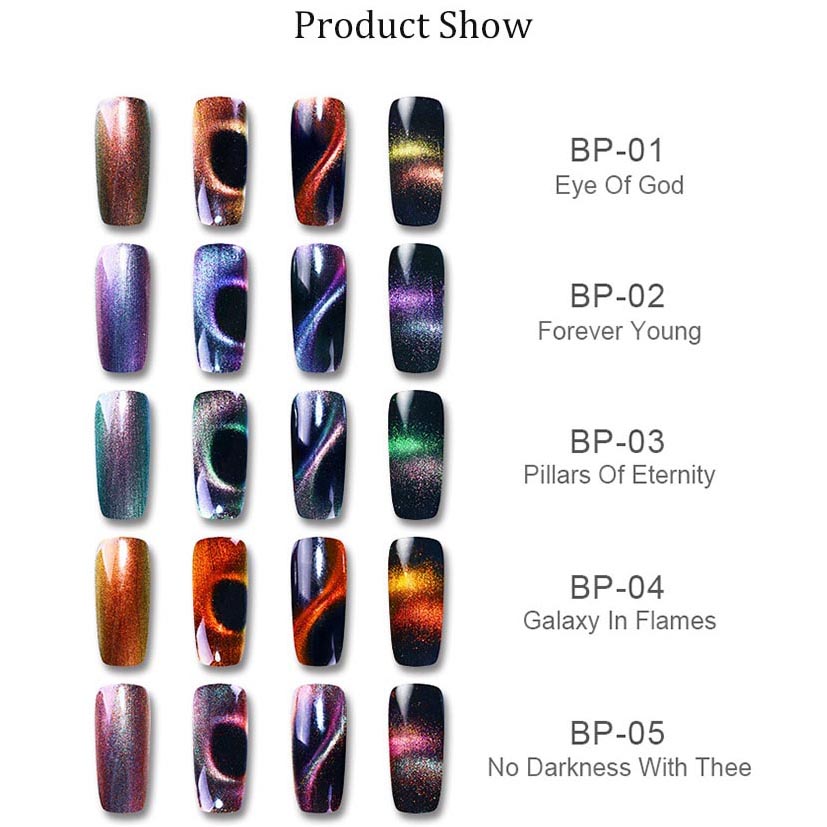 BORN PRETTY Kutek Kuku Cat Eye Magnetic 3D 10ml - BP-01
